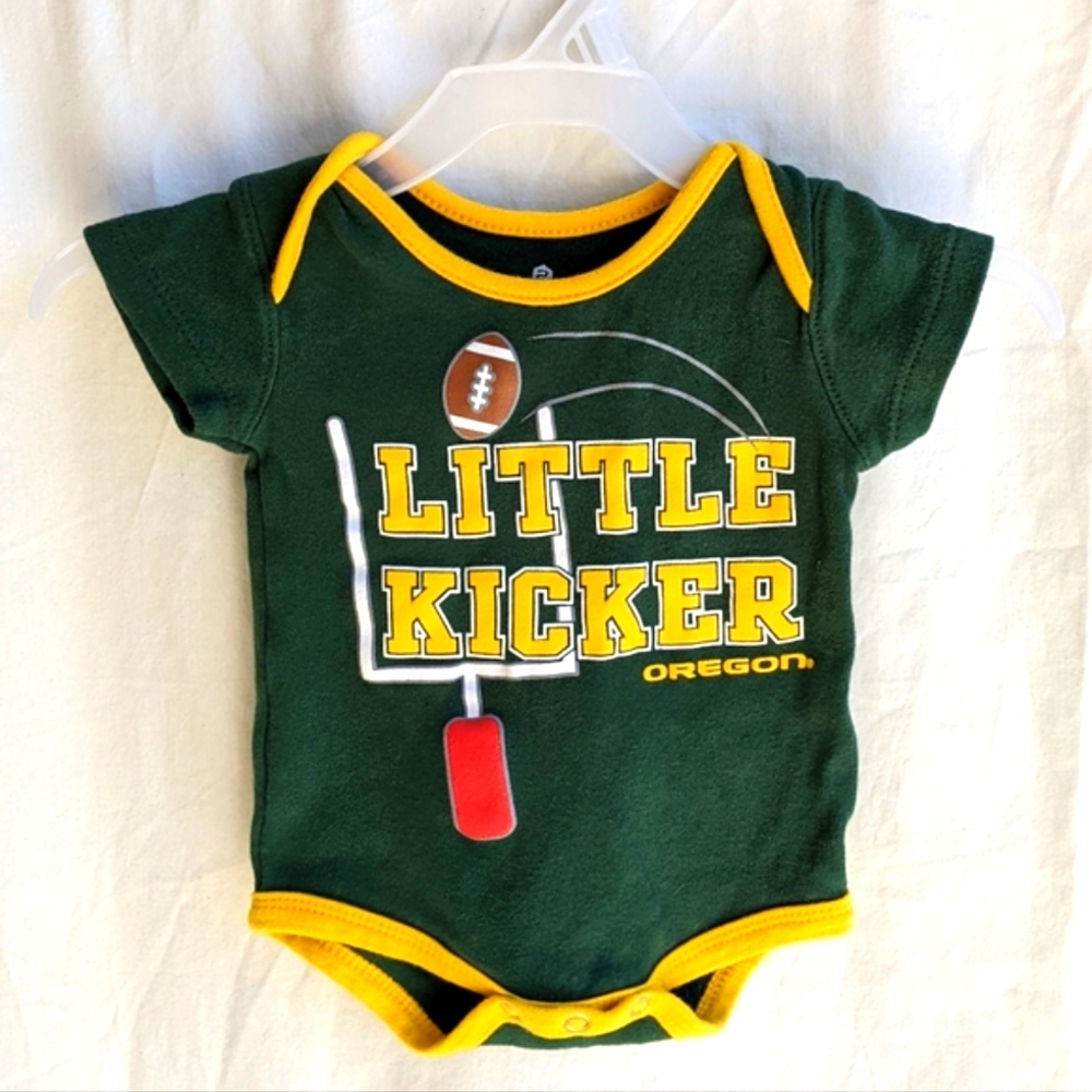 University of Oregon Ducks "Little Kicker" Cotton Onesie, 0-3 mo.